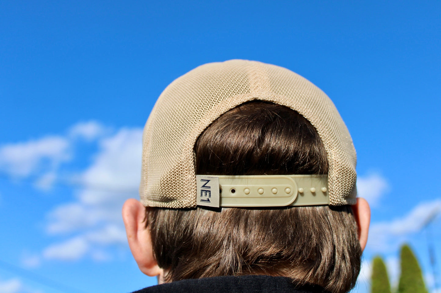 NE1 Hat -Tan & Grey